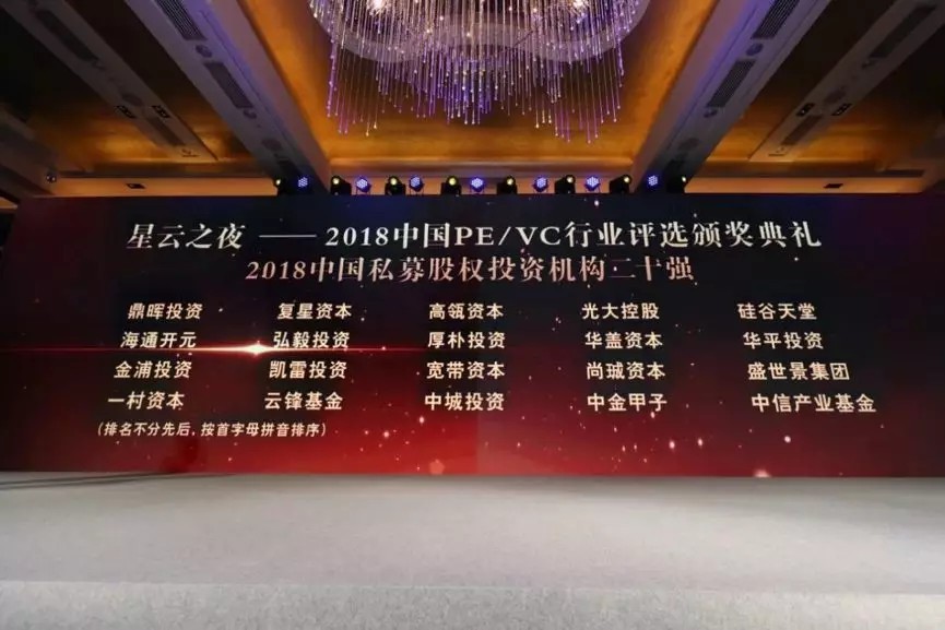 【動態(tài)新聞】硅谷天堂連續(xù)三年獲評中國PE/VC行業(yè)二十強(qiáng)